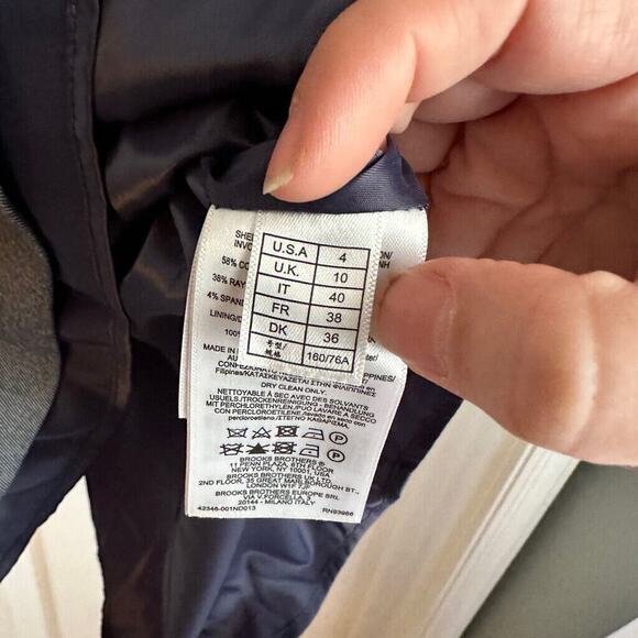 Brooks Brothers Grey Sheath Dress Size 4 Pockets - Picture 5 of 8